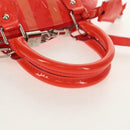 LOUIS VUITTON Vernis Rayure Alma BB Hand Bag 2way Rose rich LV Auth 154292V-7