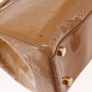 LOUIS VUITTON Monogram Vernis Blair GM Bag 2way Rose Velur M91797 LV Auth 154294-15