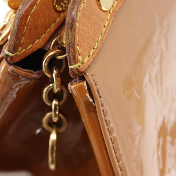 LOUIS VUITTON Monogram Vernis Blair GM Bag 2way Rose Velur M91797 LV Auth 154294