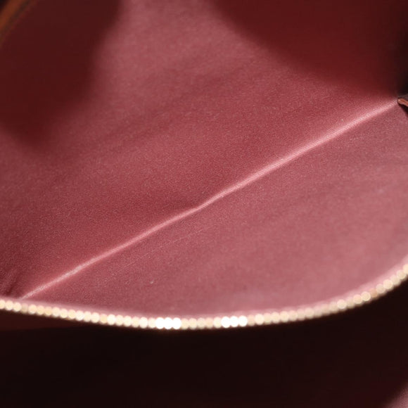 LOUIS VUITTON Monogram Vernis Blair GM Bag 2way Rose Velur M91797 LV Auth 154294