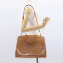 LOUIS VUITTON Monogram Vernis Blair GM Bag 2way Rose Velur M91797 LV Auth 154294-27