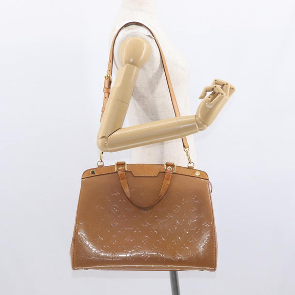 LOUIS VUITTON Monogram Vernis Blair GM Bag 2way Rose Velur M91797 LV Auth 154294