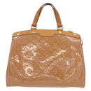 LOUIS VUITTON Monogram Vernis Blair GM Bag 2way Rose Velur M91797 LV Auth 154294-13