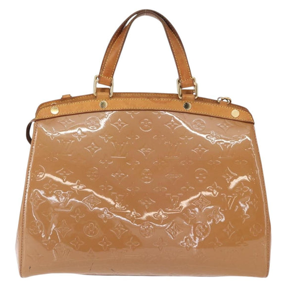 LOUIS VUITTON Monogram Vernis Blair GM Bag 2way Rose Velur M91797 LV Auth 154294