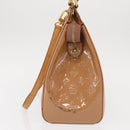 LOUIS VUITTON Monogram Vernis Blair GM Bag 2way Rose Velur M91797 LV Auth 154294-3