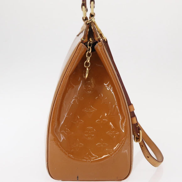 LOUIS VUITTON Monogram Vernis Blair GM Bag 2way Rose Velur M91797 LV Auth 154294