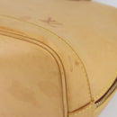 LOUIS VUITTON Nomad leather Alma Hand Bag Beige M85000 LV Auth 154295-14
