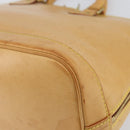 LOUIS VUITTON Nomad leather Alma Hand Bag Beige M85000 LV Auth 154295-15