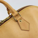 LOUIS VUITTON Nomad leather Alma Hand Bag Beige M85000 LV Auth 154295-17