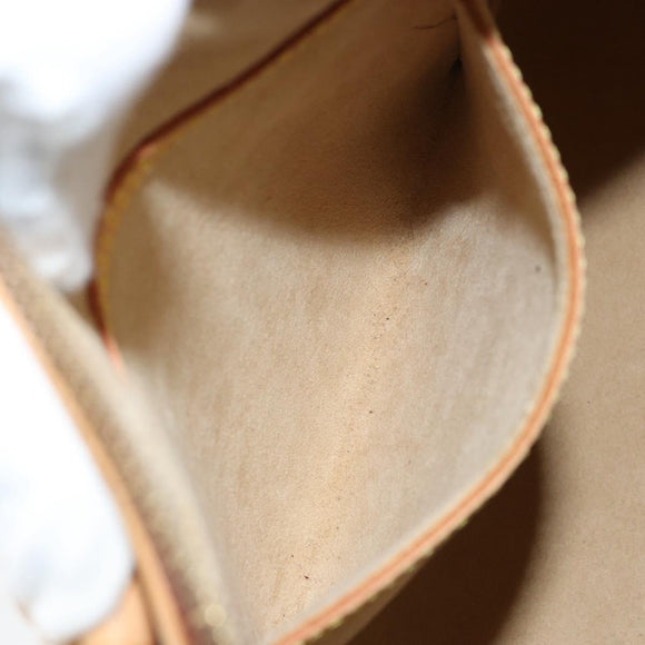 LOUIS VUITTON Nomad leather Alma Hand Bag Beige M85000 LV Auth 154295