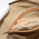 LOUIS VUITTON Nomad leather Alma Hand Bag Beige M85000 LV Auth 154295-12