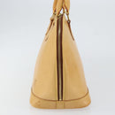 LOUIS VUITTON Nomad leather Alma Hand Bag Beige M85000 LV Auth 154295-4