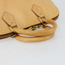 LOUIS VUITTON Nomad leather Alma Hand Bag Beige M85000 LV Auth 154295-7