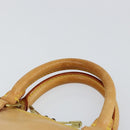 LOUIS VUITTON Nomad leather Alma Hand Bag Beige M85000 LV Auth 154295-8
