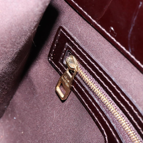 LOUIS VUITTON Monogram Vernis Catalina BB Bag Amarante M90017 LV Auth 154296