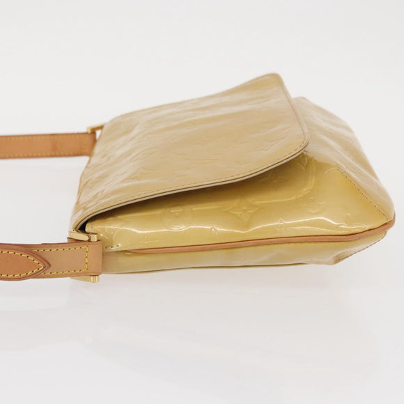 LOUIS VUITTON Monogram Vernis Thompson Street Bag Beige M91301 LV Auth 154298