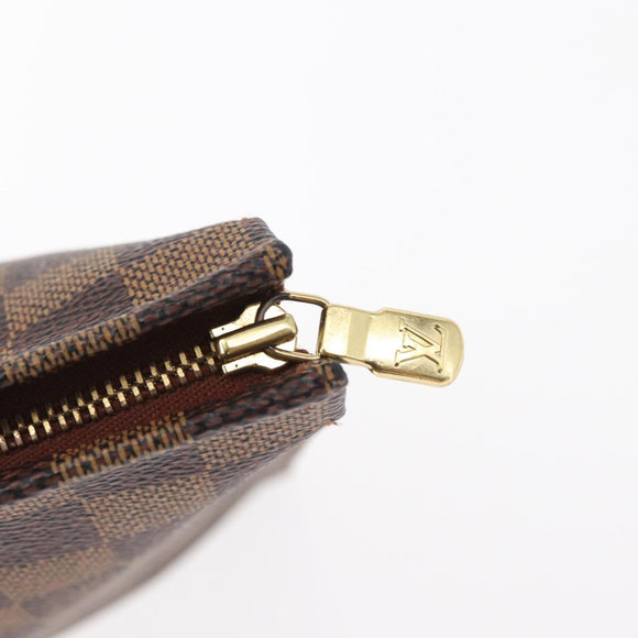 LOUIS VUITTON Damier Ebene Pochette Toilettentasche 26 N47543 LV Auth 154300
