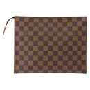 LOUIS VUITTON Damier Ebene Poche Toilette 26 Pouch N47543 LV Auth 154300-2