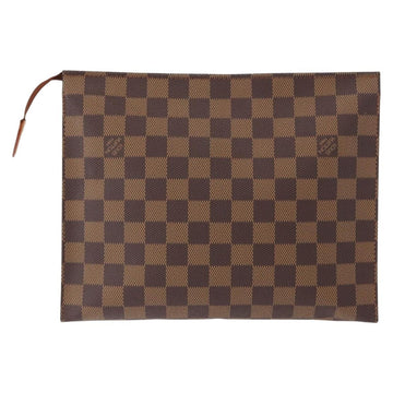 LOUIS VUITTON Damier Ebene Poche Toilette 26 Pouch N47543 LV Auth 154300 - 0