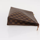 LOUIS VUITTON Damier Ebene Poche Toilette 26 Pouch N47543 LV Auth 154300-3