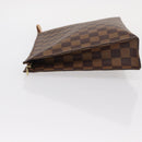 LOUIS VUITTON Damier Ebene Poche Toilette 26 Pouch N47543 LV Auth 154300-4