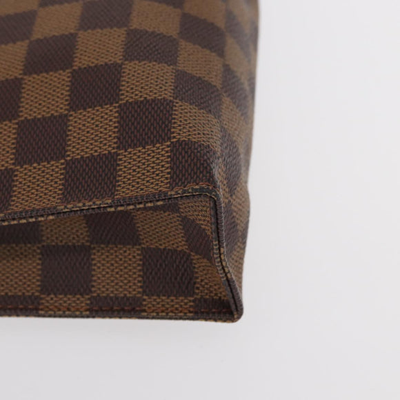 LOUIS VUITTON Damier Ebene Pochette Toilettentasche 26 N47543 LV Auth 154300