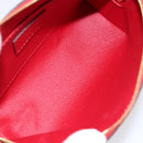 LOUIS VUITTON Monogram Empreinte Pochette PM Pouch Red M69414 Auth 154301V-10