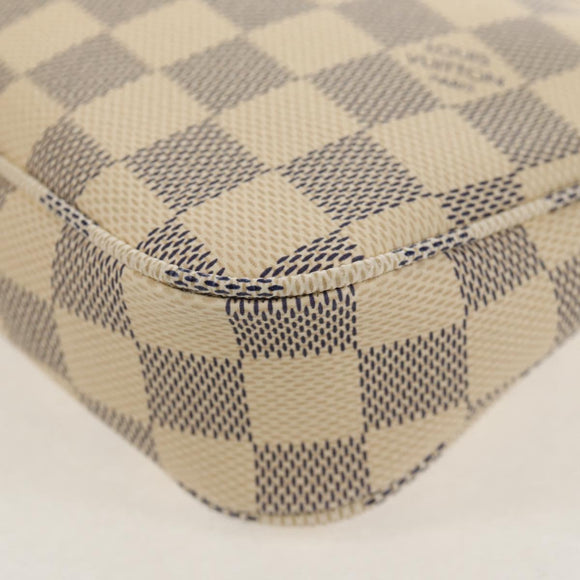 LOUIS VUITTON Damier Azur Pochette Accessoires Pouch N51986 LV Auth 154303M