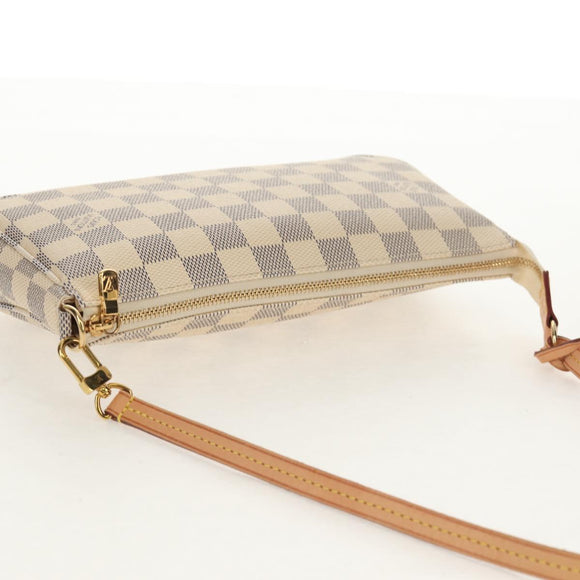 LOUIS VUITTON Damier Azur Pochette Accessoires Pouch N51986 LV Auth 154303M