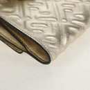 FENDI Zucca Canvas Wallet Leather Gold Tone Auth 154304M-16