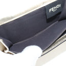FENDI Zucca Canvas Wallet Leather Gold Tone Auth 154304M-21