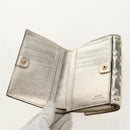 FENDI Zucca Canvas Wallet Leather Gold Tone Auth 154304M-9