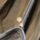 FENDI Zucca Canvas Hand Bag Black Brown Auth 154305-22