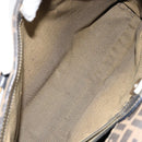 FENDI Zucca Canvas Hand Bag Black Brown Auth 154305-24