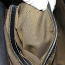 FENDI Zucca Canvas Hand Bag Black Brown Auth 154305-12