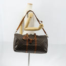 LOUIS VUITTON Monogram Keepall Bandouliere 50 Boston Bag M41416 LV Auth 154314-24