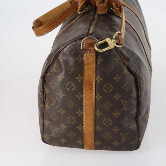 LOUIS VUITTON Monogram Keepall Bandouliere 50 Boston Bag M41416 LV Auth 154314