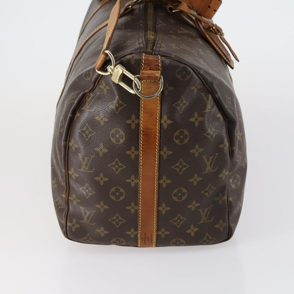 LOUIS VUITTON Monogram Keepall Bandouliere 50 Boston Bag M41416 LV Auth 154314