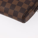 LOUIS VUITTON Damier Ebene Pochette Ipanema Shoulder Bag N51296 LV Auth 154318-8