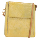 LOUIS VUITTON Monogram Vernis Motto Accessory Pouch Gris M91030 LV Auth 154320-1