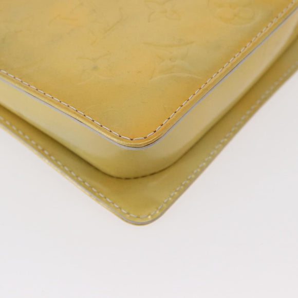 LOUIS VUITTON Monogram Vernis Motto Accessory Pouch Gris M91030 LV Auth 154320