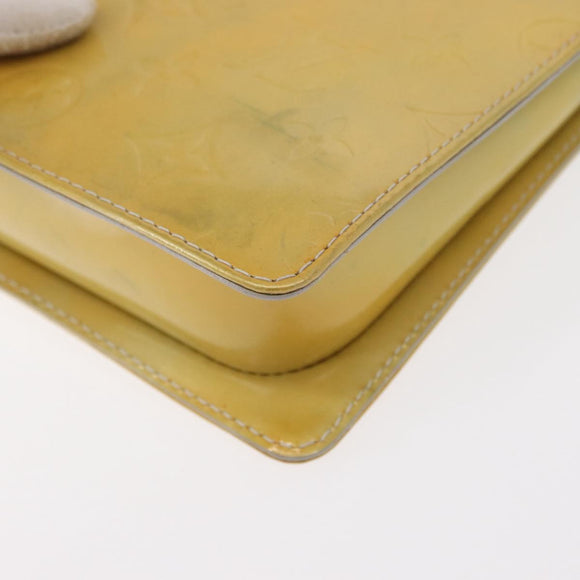 LOUIS VUITTON Monogram Vernis Motto Accessory Pouch Gris M91030 LV Auth 154320