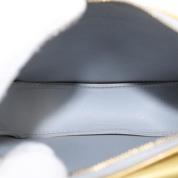 LOUIS VUITTON Monogram Vernis Motto Accessory Pouch Gris M91030 LV Auth 154320