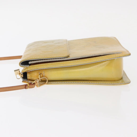 LOUIS VUITTON Monogram Vernis Motto Accessory Pouch Gris M91030 LV Auth 154320