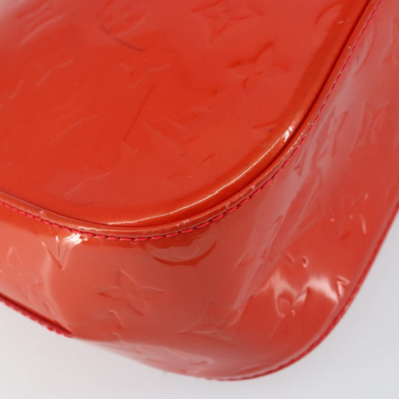 LOUIS VUITTON Vernis Bell FlowerGM Bag Rouge Grunadine M91728 LV Auth 154321V