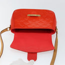 LOUIS VUITTON Vernis Bell FlowerGM Bag Rouge Grunadine M91728 LV Auth 154321V-10