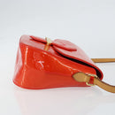LOUIS VUITTON Vernis Bell FlowerGM Bag Rouge Grunadine M91728 LV Auth 154321V-3