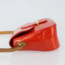 LOUIS VUITTON Vernis Bell FlowerGM Bag Rouge Grunadine M91728 LV Auth 154321V-4