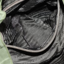 PRADA Backpack Nylon Green Silver Auth 154322-25