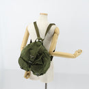 PRADA Backpack Nylon Green Silver Auth 154322-29
